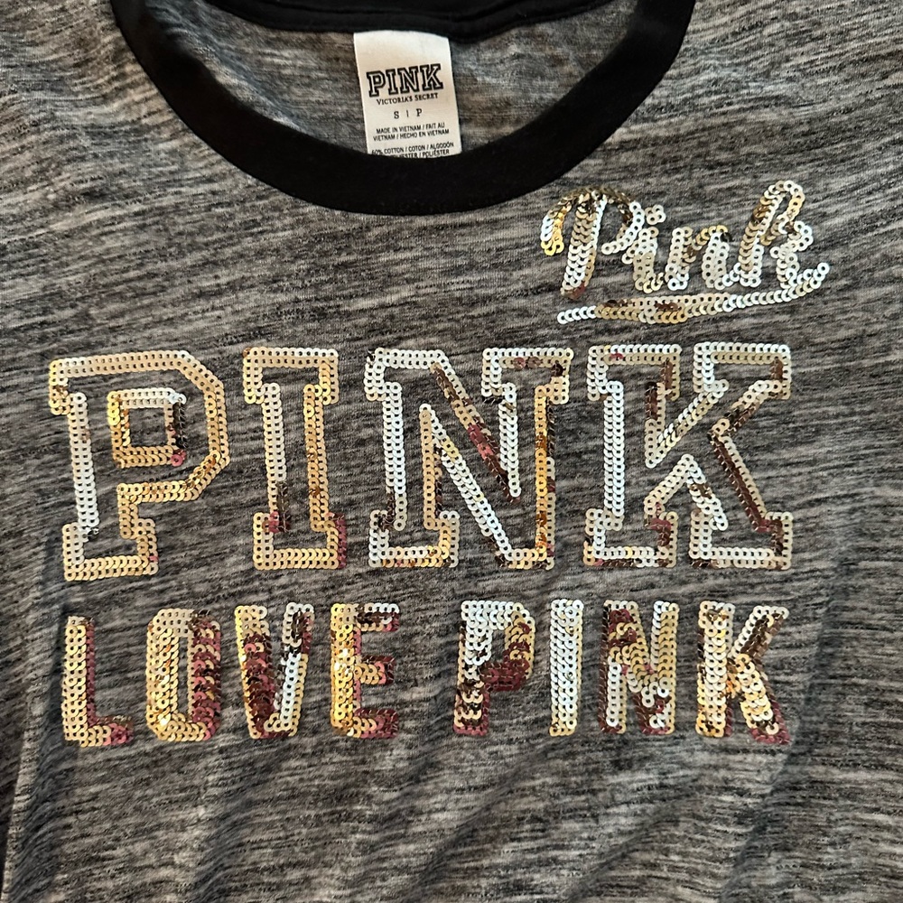 Pink women’s bling tee